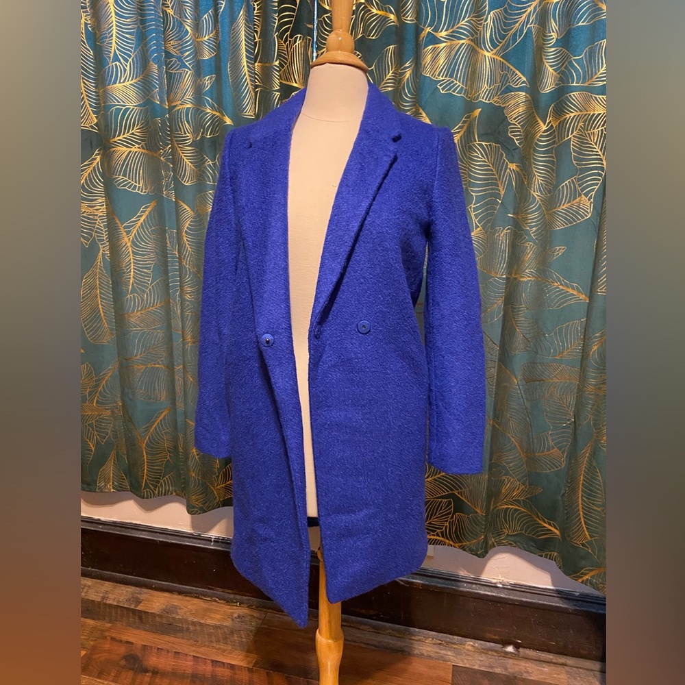 Gorgeous blue Boucle coat